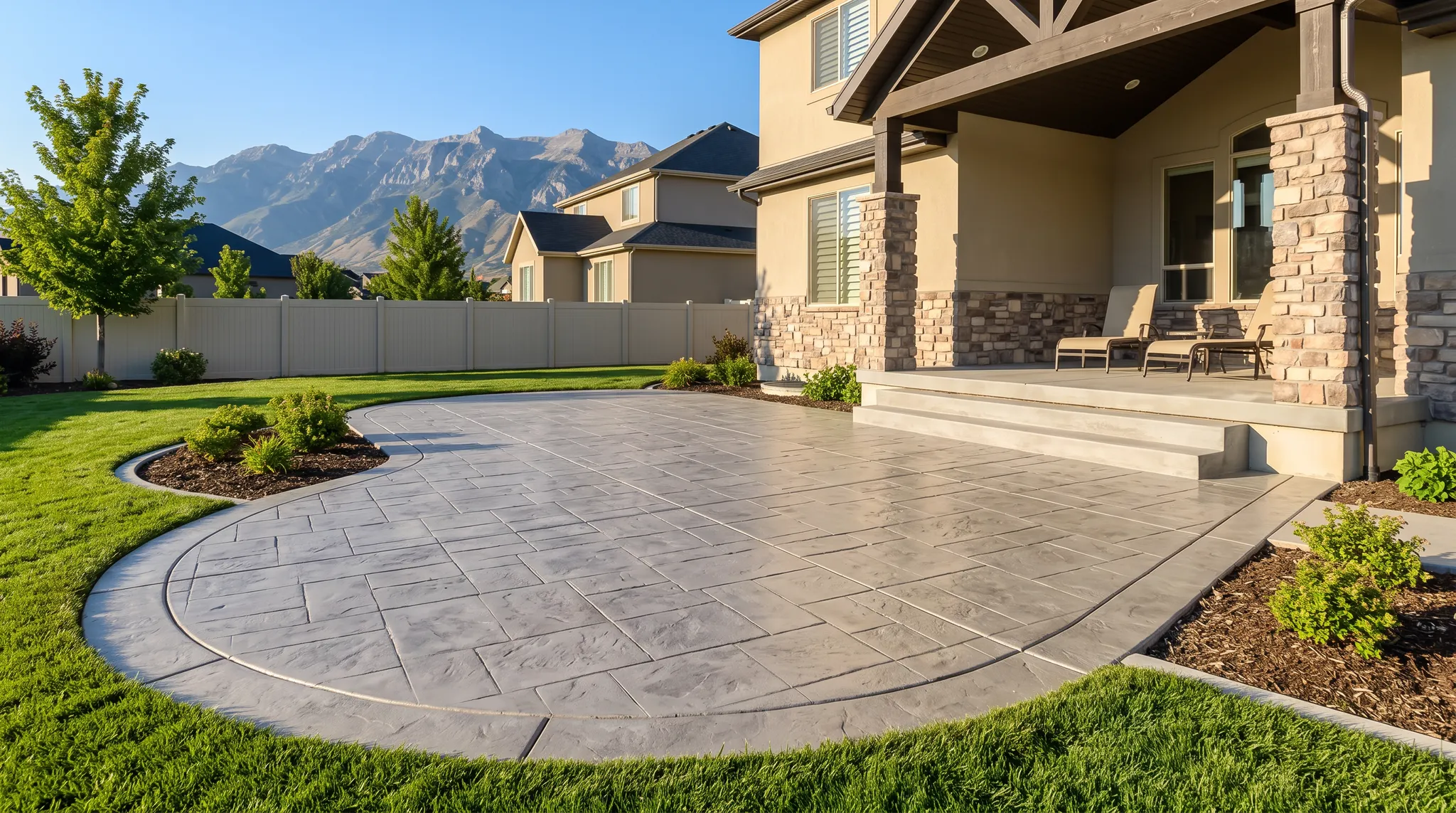 Stamped Concrete residential concrete project