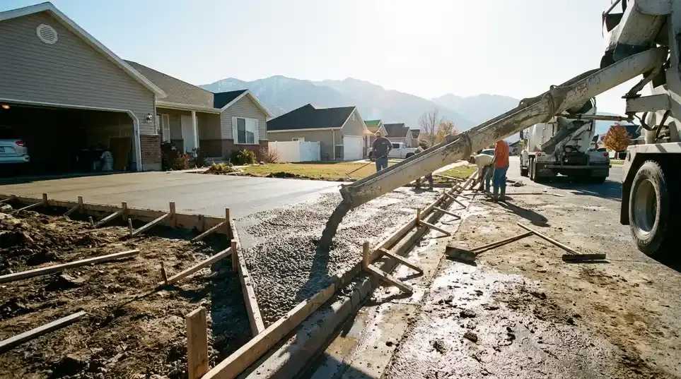 Curved Residential Walkway