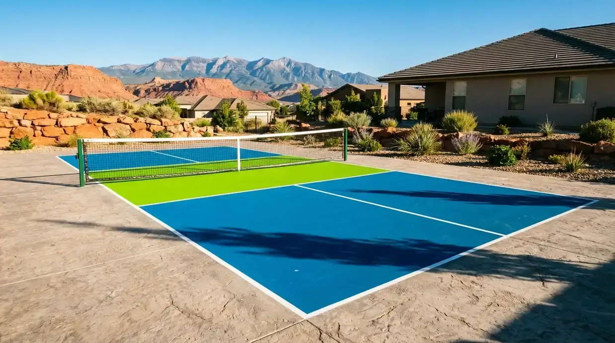 Rhode Concrete Final Pickleball Courts