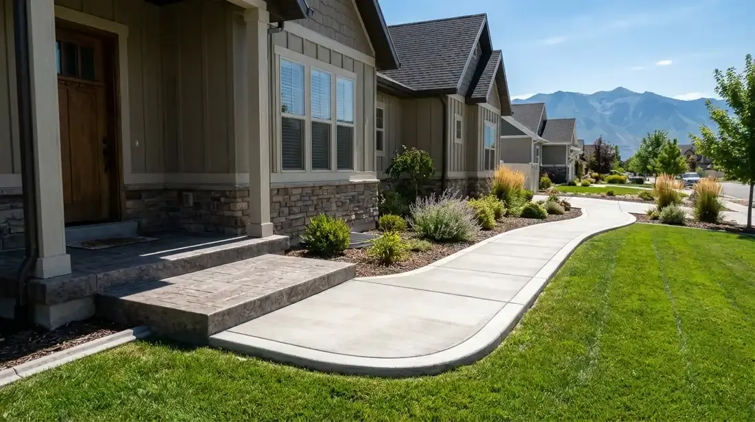 Direct Residential Sidewalk Route